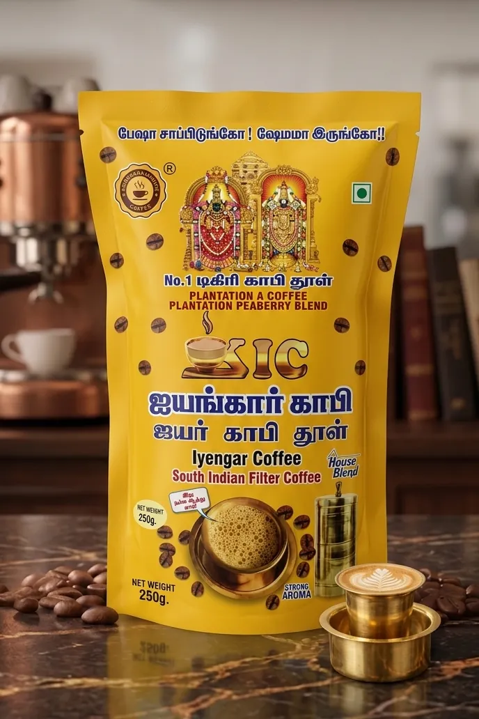 Kumbakonam Iyengar Coffee - 100% Pure Coffee Variant - Authentic South Indian Filter Coffee